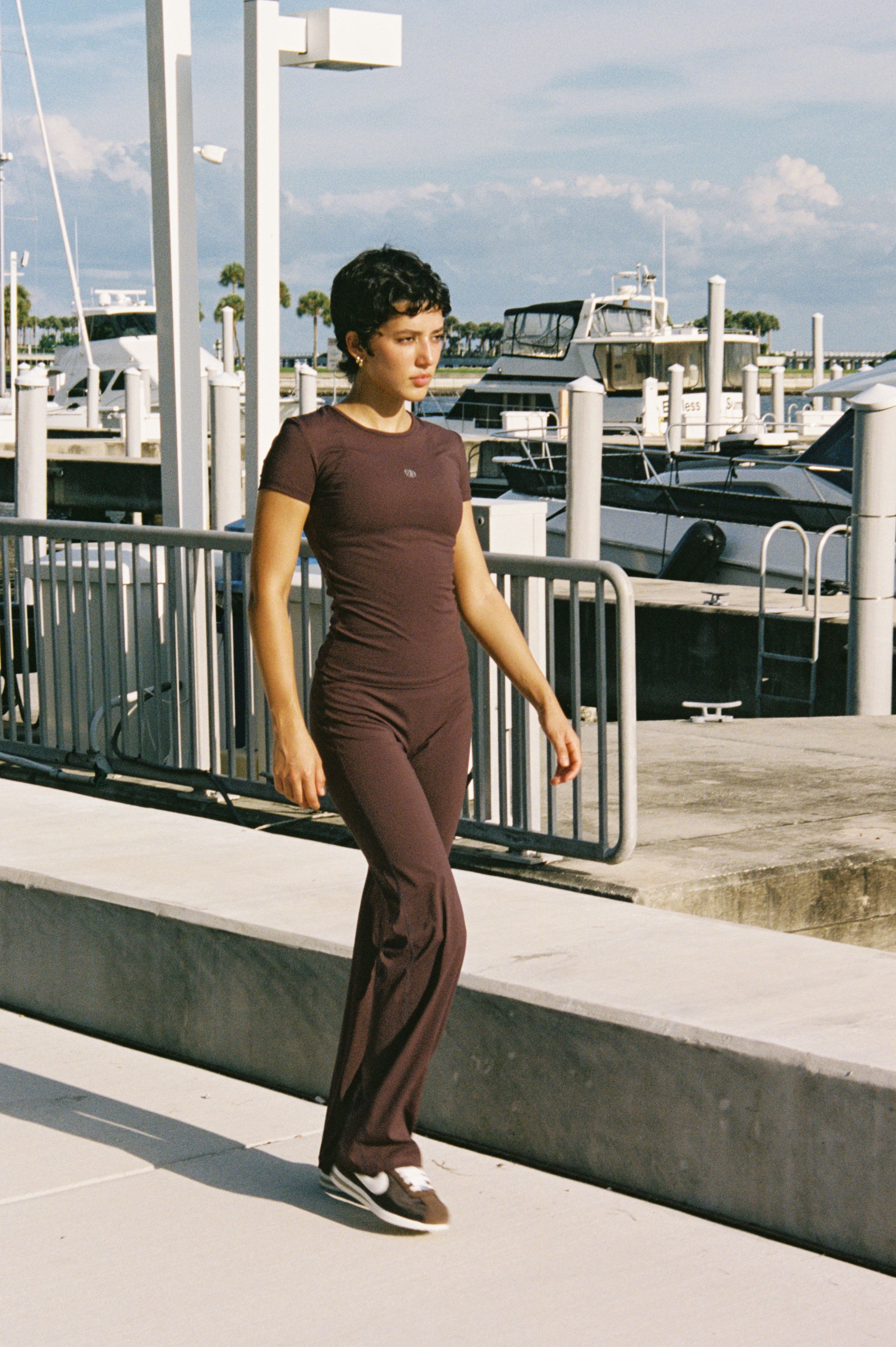 FALA Flare Legging – Merlot