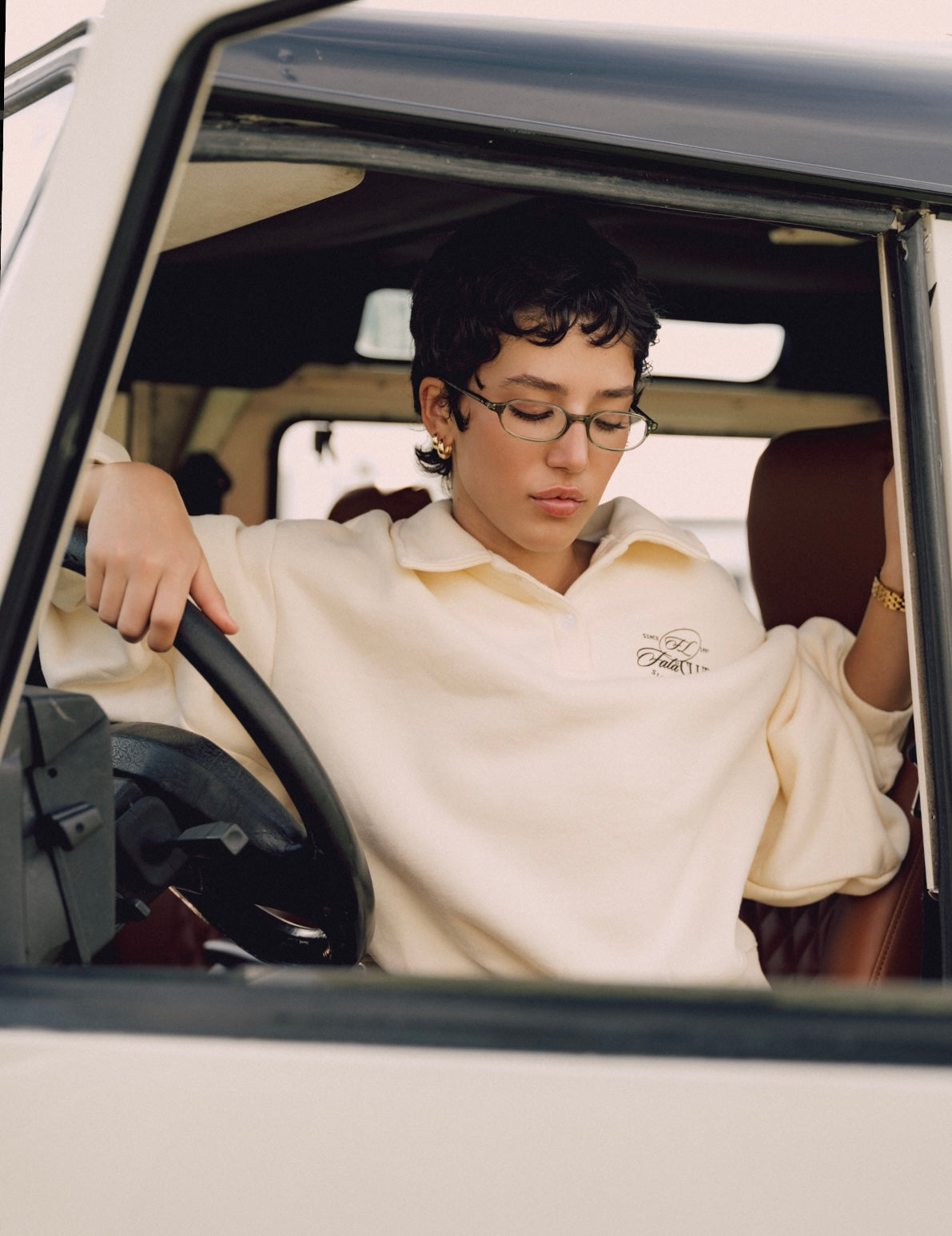 The FALA CLUB cropped polo
