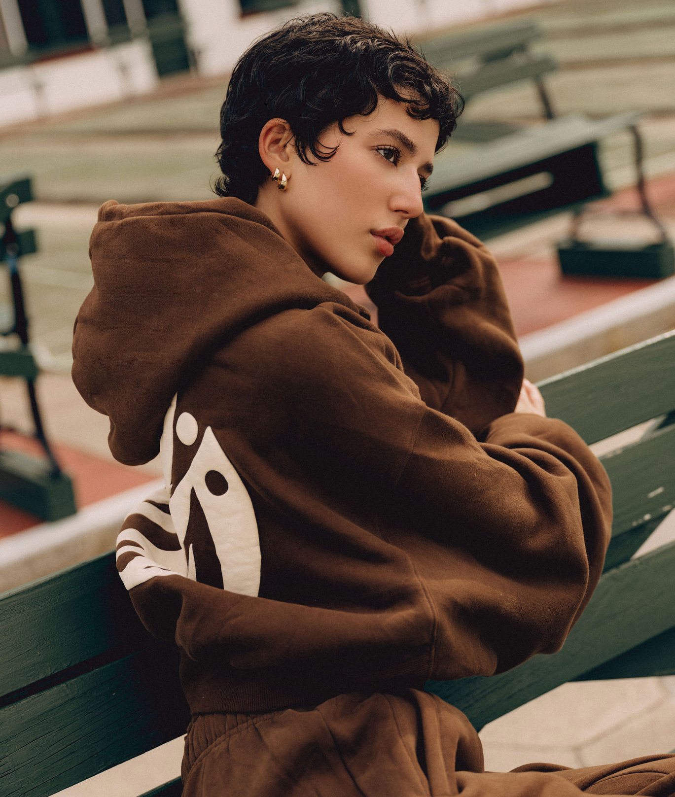 FALA Heavy Crop Hoodie – Cocoa