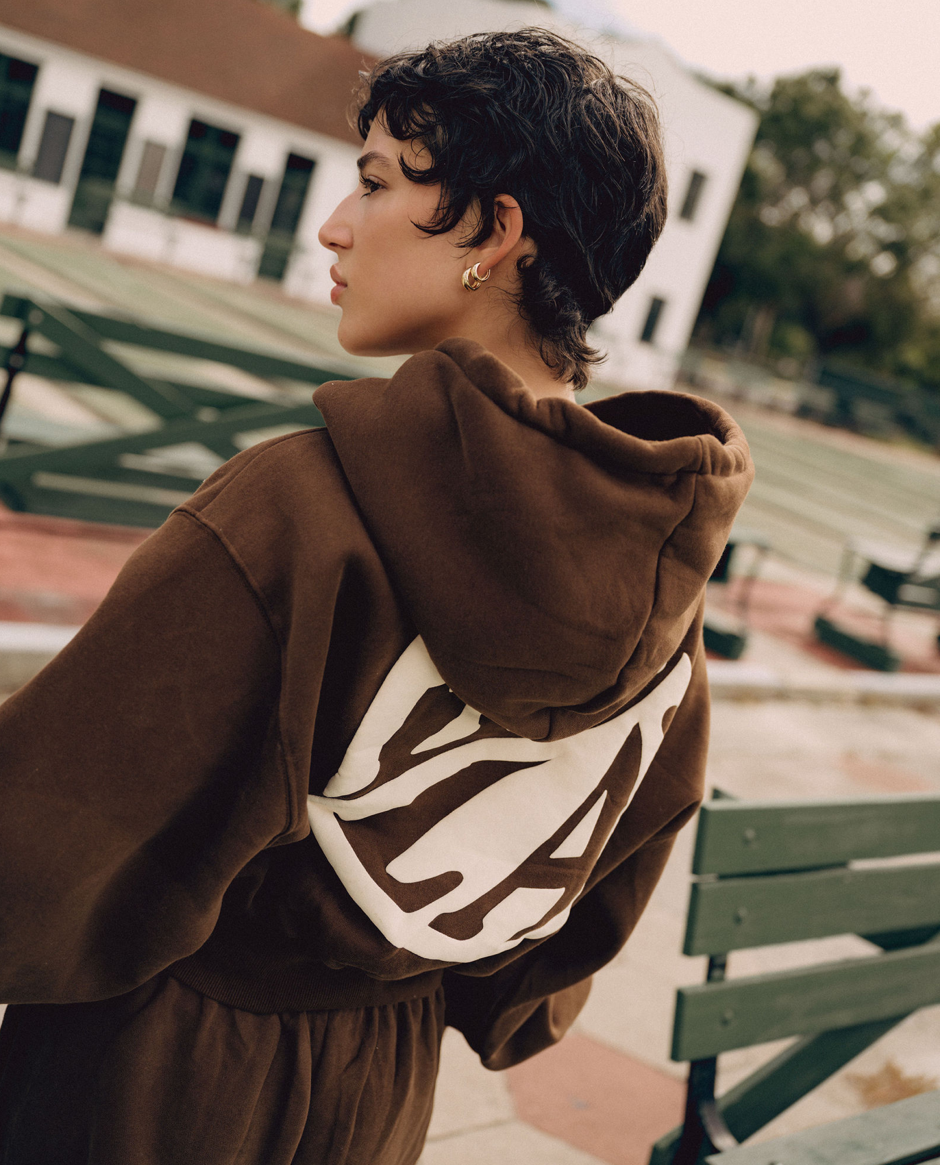 FALA Heavy Crop Hoodie – Cocoa